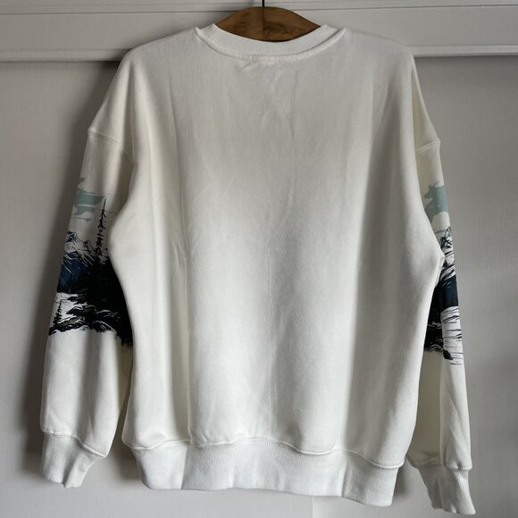 NWT Budweiser Hybrid Clydesdale Horse Graphic Fleece Sweatshirt XS Holiday S - Picture 14 of 14